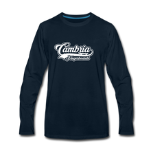 Load image into Gallery viewer, Men&#39;s OG Cambria Fingerboards Logo Long Sleeve - deep navy
