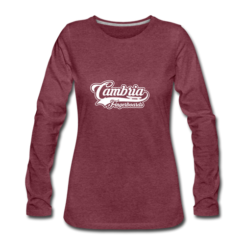 Women’s OG Cambria Fingerboards Logo - heather burgundy