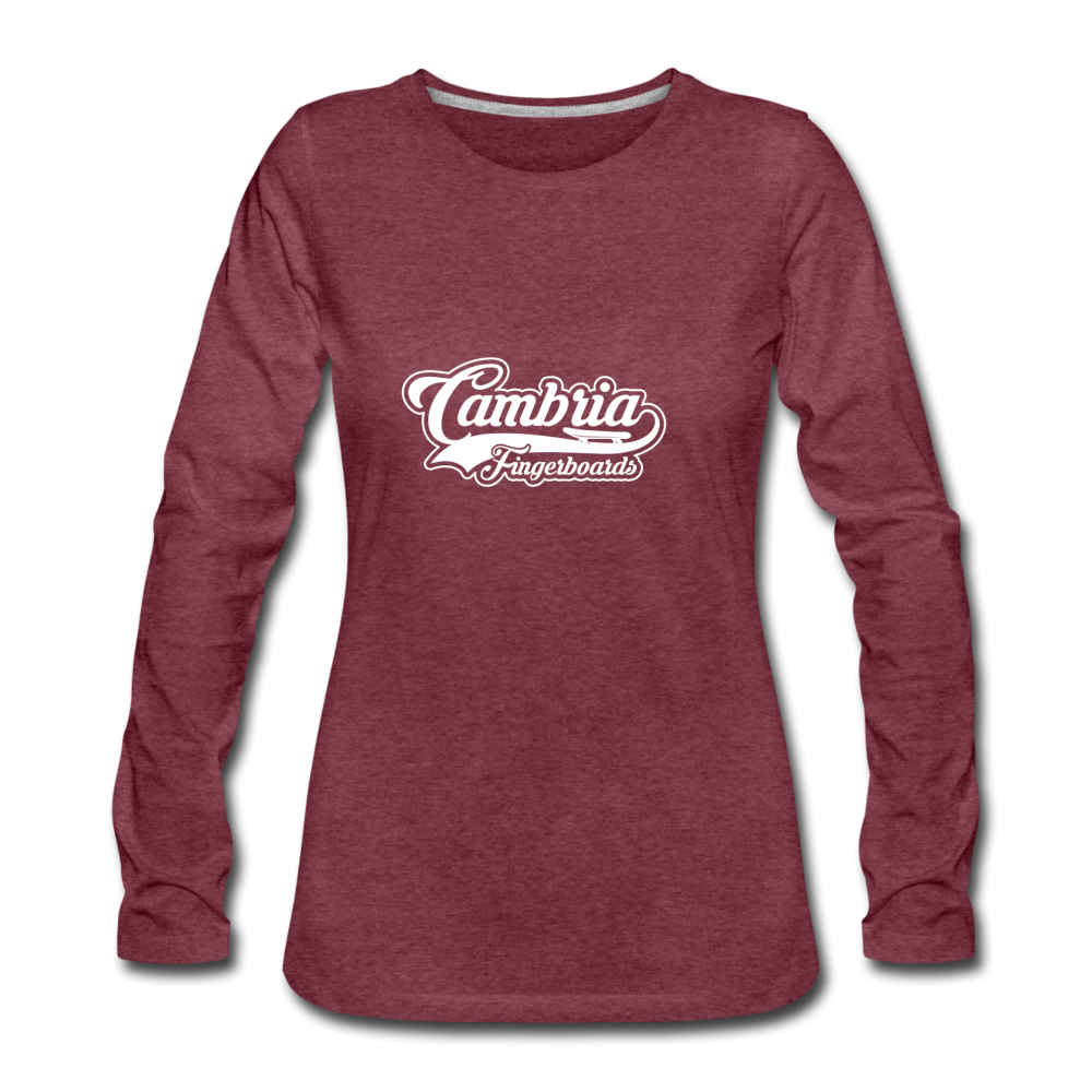 Women’s OG Cambria Fingerboards Logo - heather burgundy