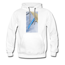 Load image into Gallery viewer, Men&#39;s Cambria Fingerboards Street Sign Logo Hoodie - white
