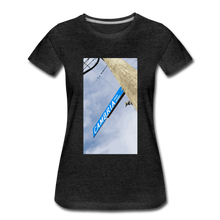 Load image into Gallery viewer, Women’s Cambria Fingerboards Street Sign Logo T-Shirt - charcoal gray
