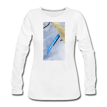 Load image into Gallery viewer, Women’s Cambria Fingerboards Street Sign Logo Long Sleeve - white
