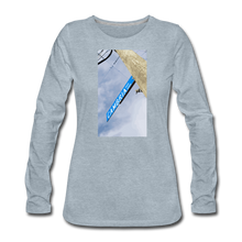 Load image into Gallery viewer, Women’s Cambria Fingerboards Street Sign Logo Long Sleeve - heather ice blue
