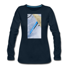 Load image into Gallery viewer, Women’s Cambria Fingerboards Street Sign Logo Long Sleeve - deep navy
