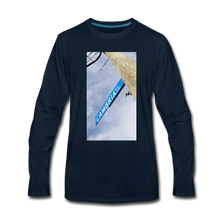 Load image into Gallery viewer, Men&#39;s Cambria Fingerboards Street Sign Logo Long Sleeve - deep navy
