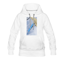 Load image into Gallery viewer, Women’s Cambria Fingerboards Street Sign Logo Hoodie - white
