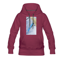 Load image into Gallery viewer, Women’s Cambria Fingerboards Street Sign Logo Hoodie - burgundy
